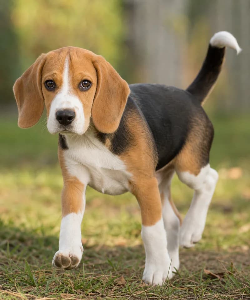 Beagle — puppy (~4 mo)