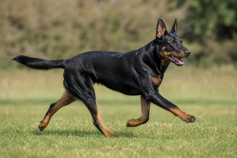 Beauceron — running