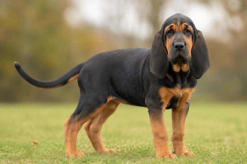 Bloodhound — puppy (~4 mo)