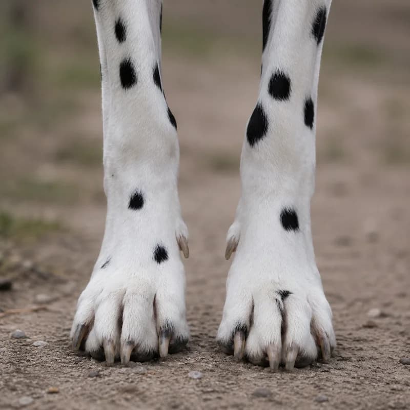 Dalmatian — paws