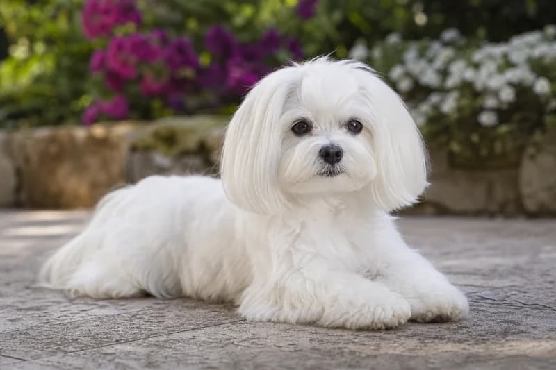 Maltese — lying down