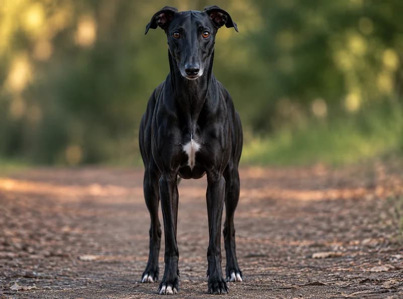 Whippet front view